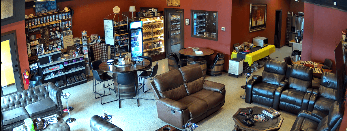 Inside the Just The Tip Cigars lounge